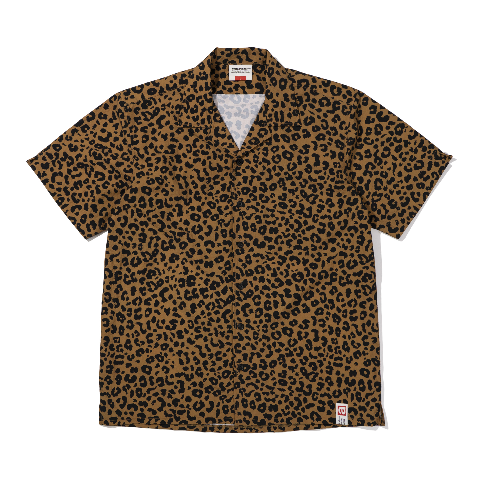 LEOPARD SHIRT   D/BEIGE