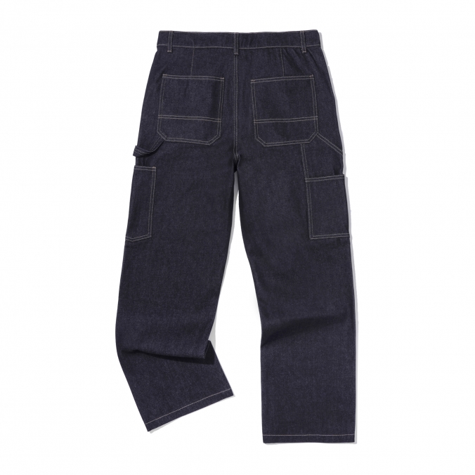 DOUBLE KNEE DENIM RAW DENIM