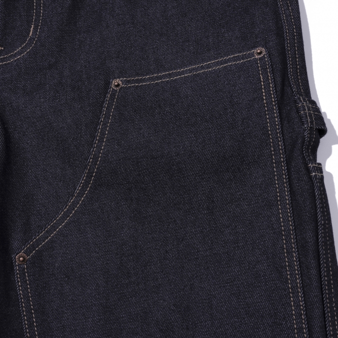 DOUBLE KNEE DENIM RAW DENIM
