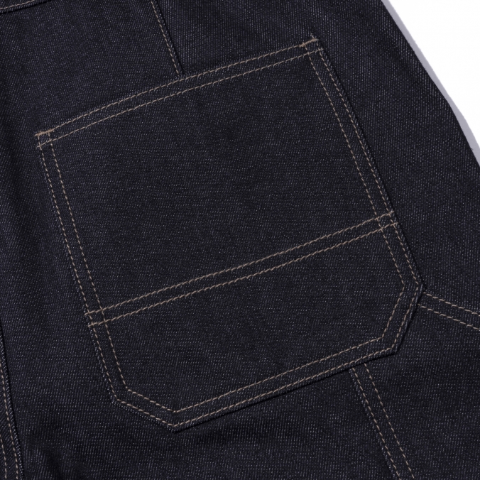 DOUBLE KNEE DENIM RAW DENIM