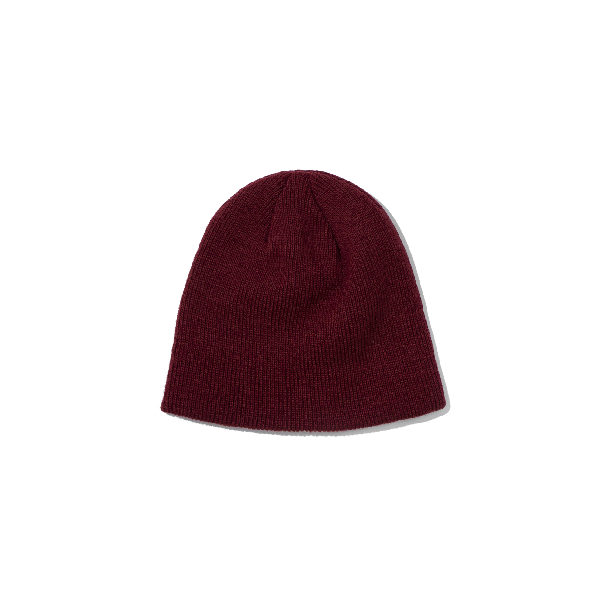 BASIC LOGO SHORT BEANIE  BURGUNDY