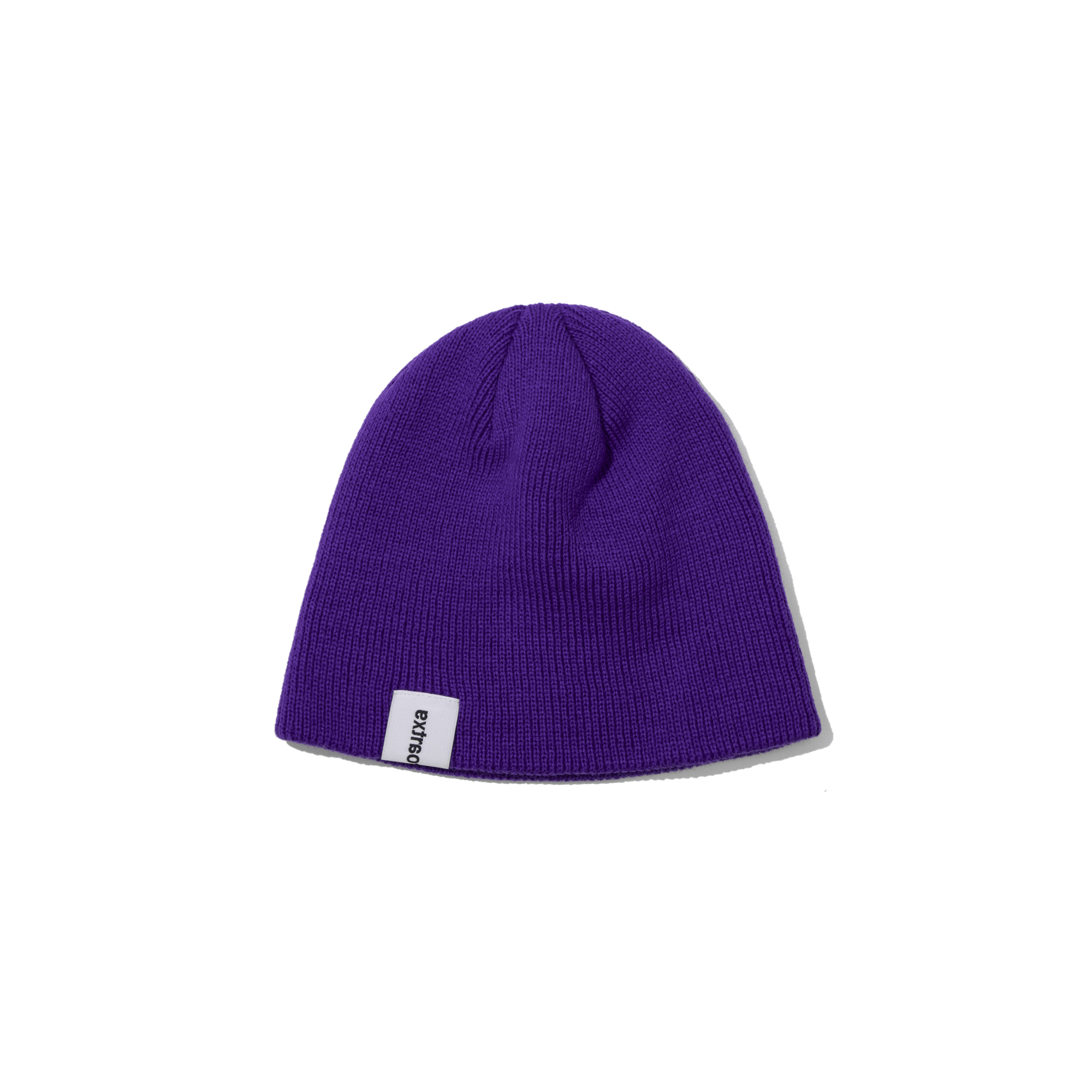 BASIC LOGO SHORT BEANIE  PURPLE