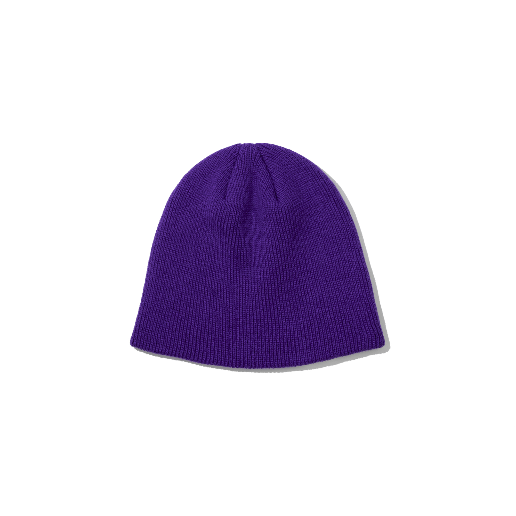 BASIC LOGO SHORT BEANIE  PURPLE