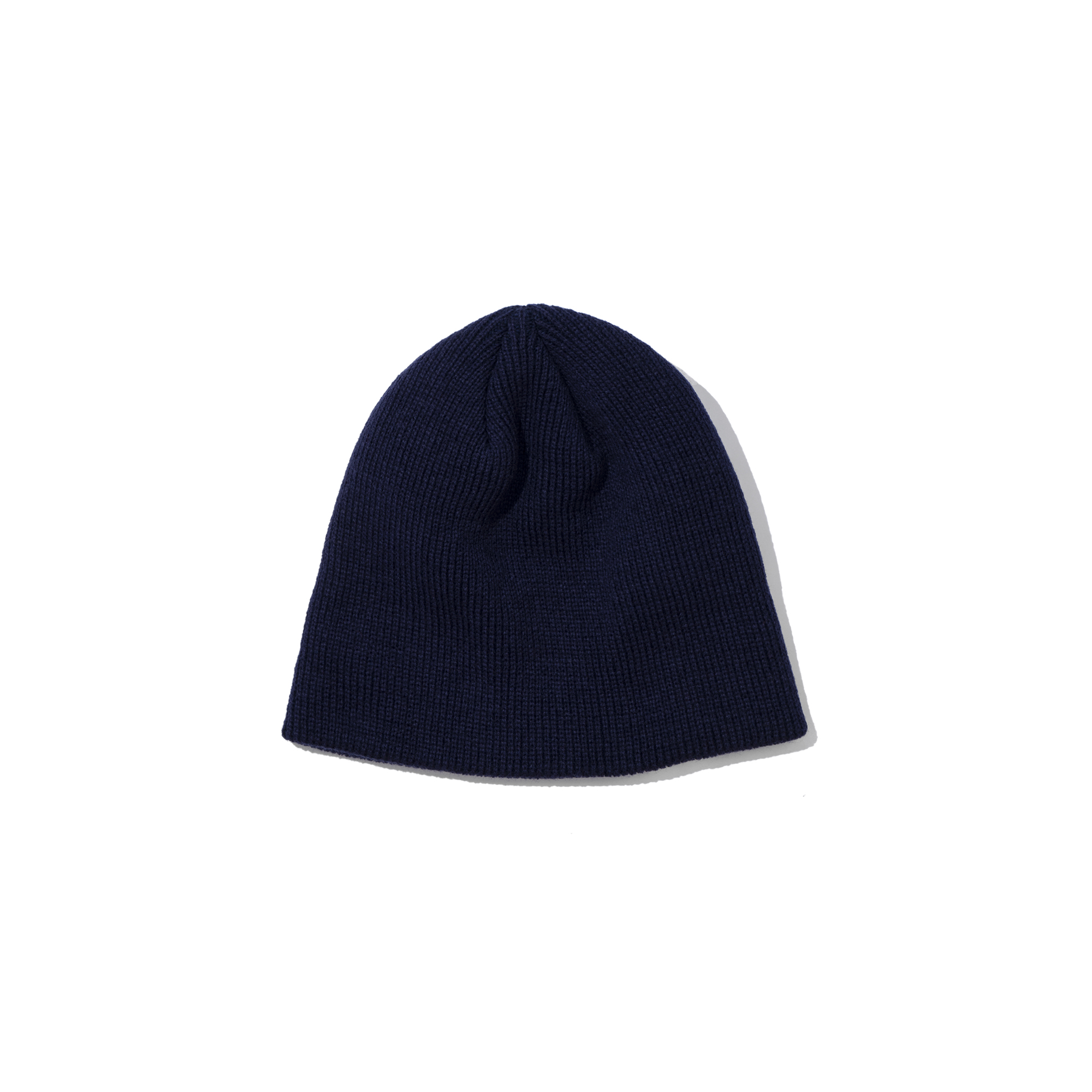 BASIC LOGO SHORT BEANIE  NAVY