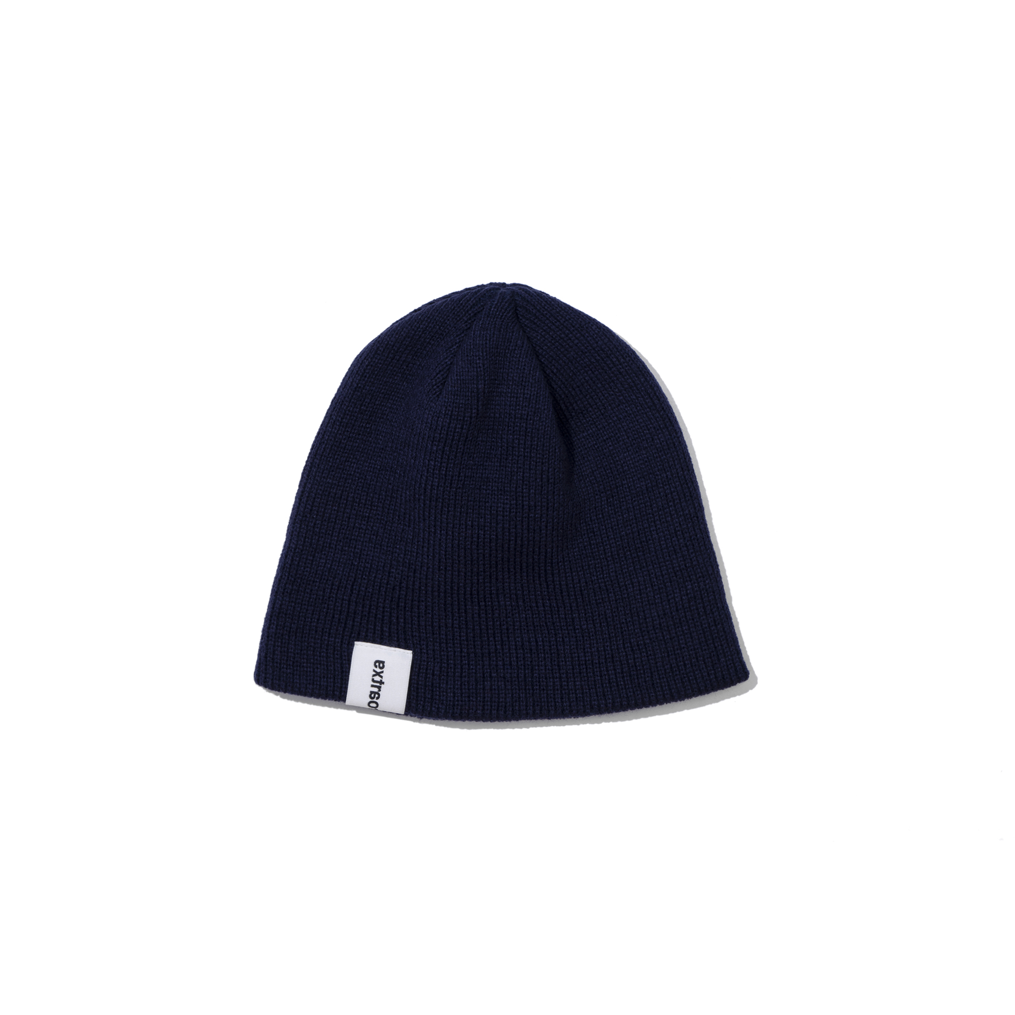 BASIC LOGO SHORT BEANIE  NAVY