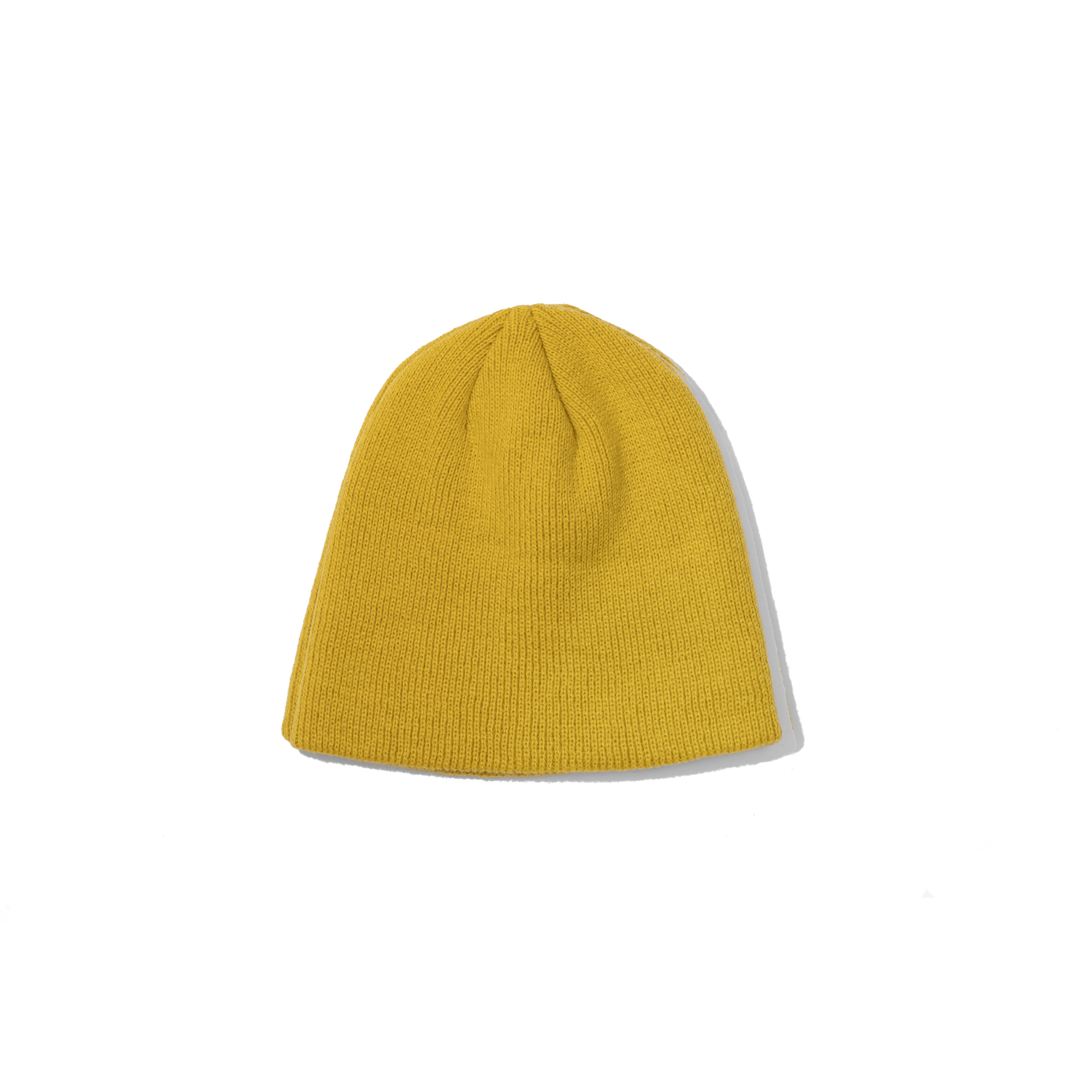 BASIC LOGO SHORT BEANIE  YELLOW