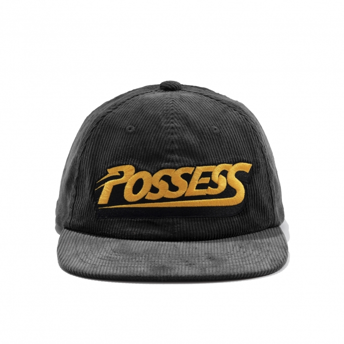 POSSESS CORDUROY CAP  CHARCOAL