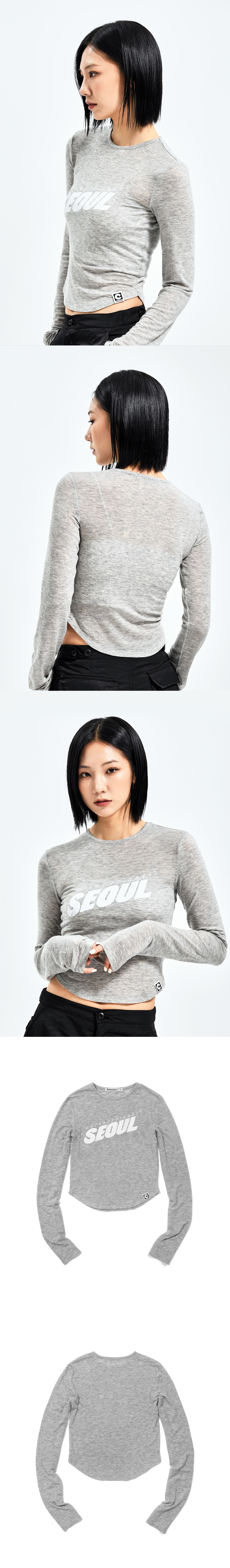 EX SEOUL LONG SLEEVE  M/GREY