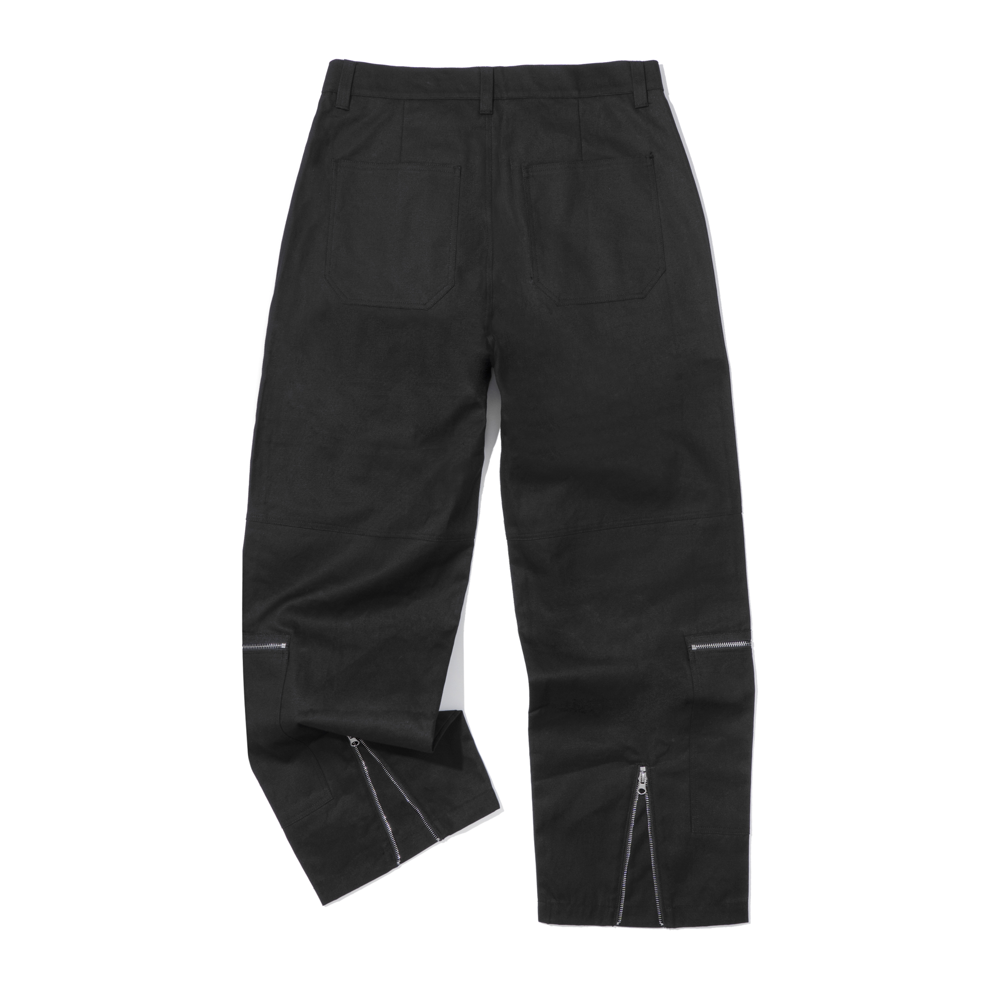 ZIPPER POCKET PANTS  BLACK