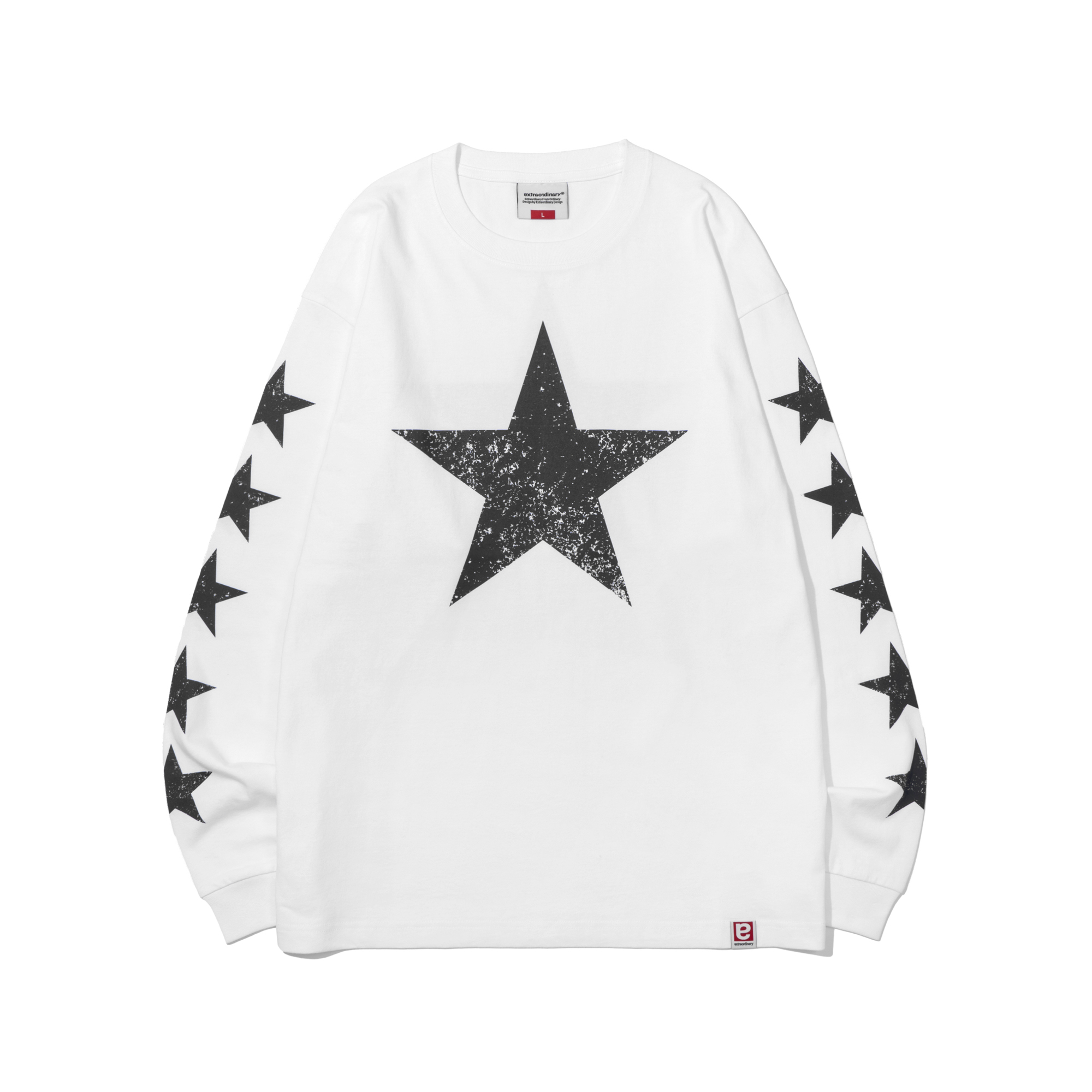 STARS LONG SLEEVE  OFF WHITE