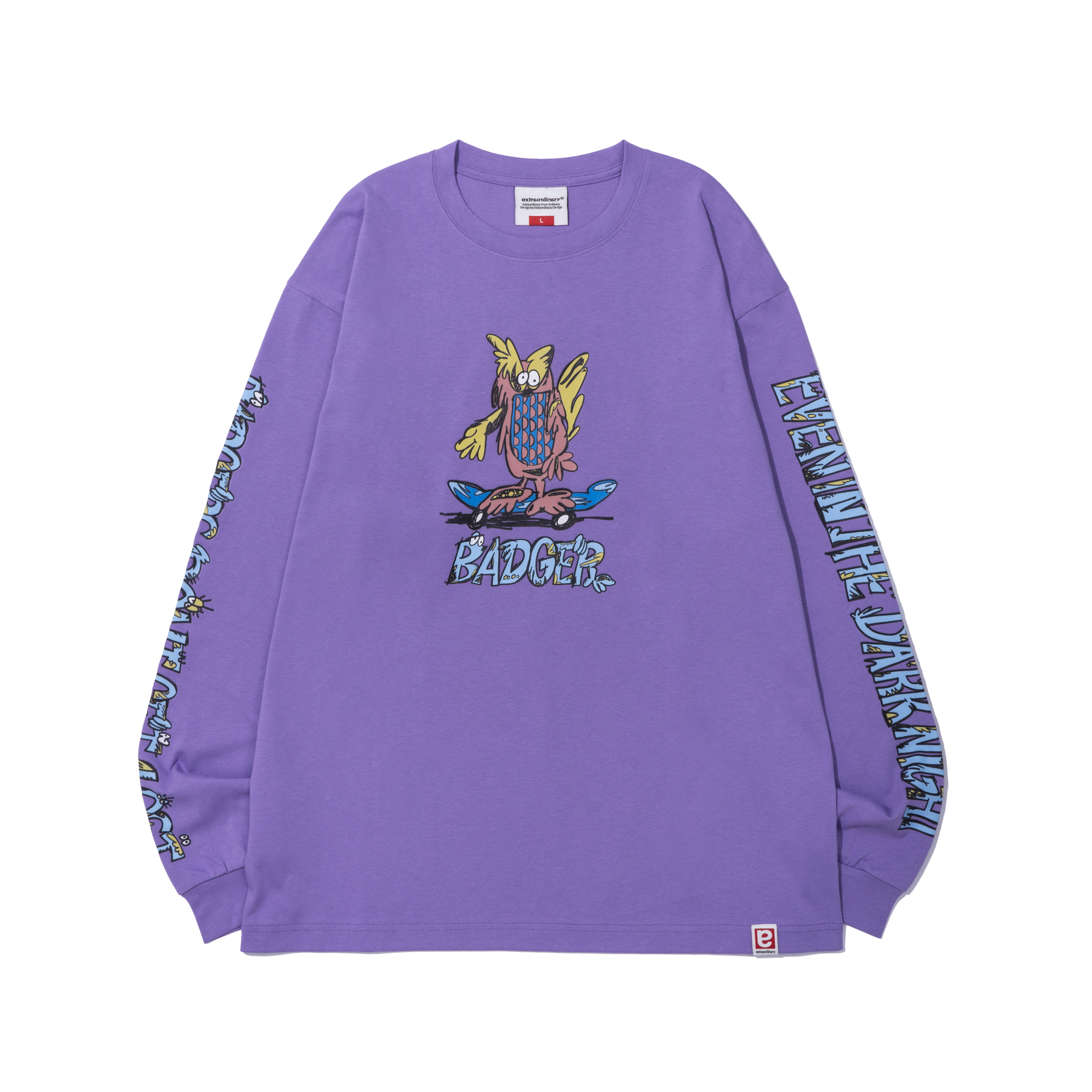 BADGER LONG SLEEVE  PURPLE