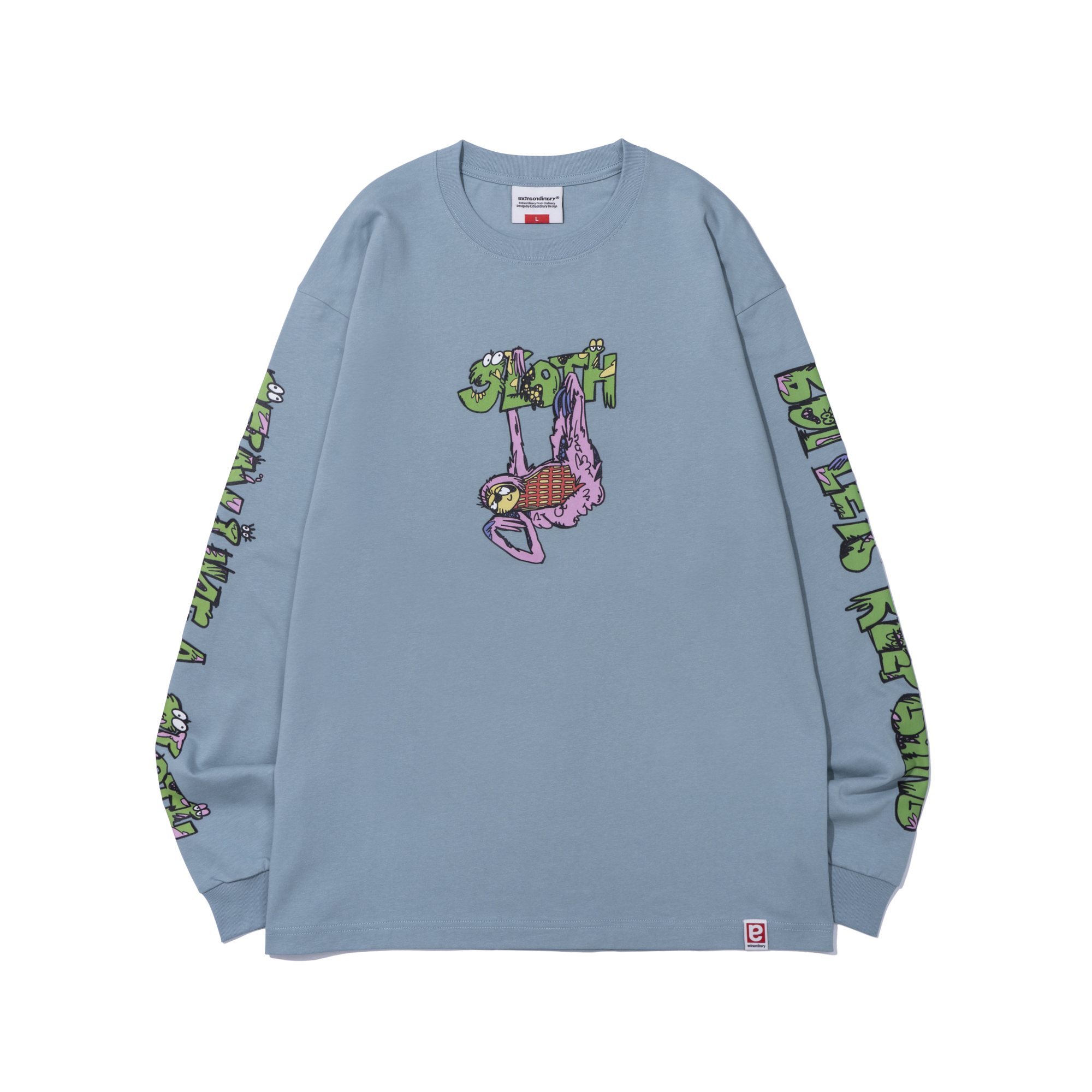 SLOTH LONG SLEEVE  L/BLUE