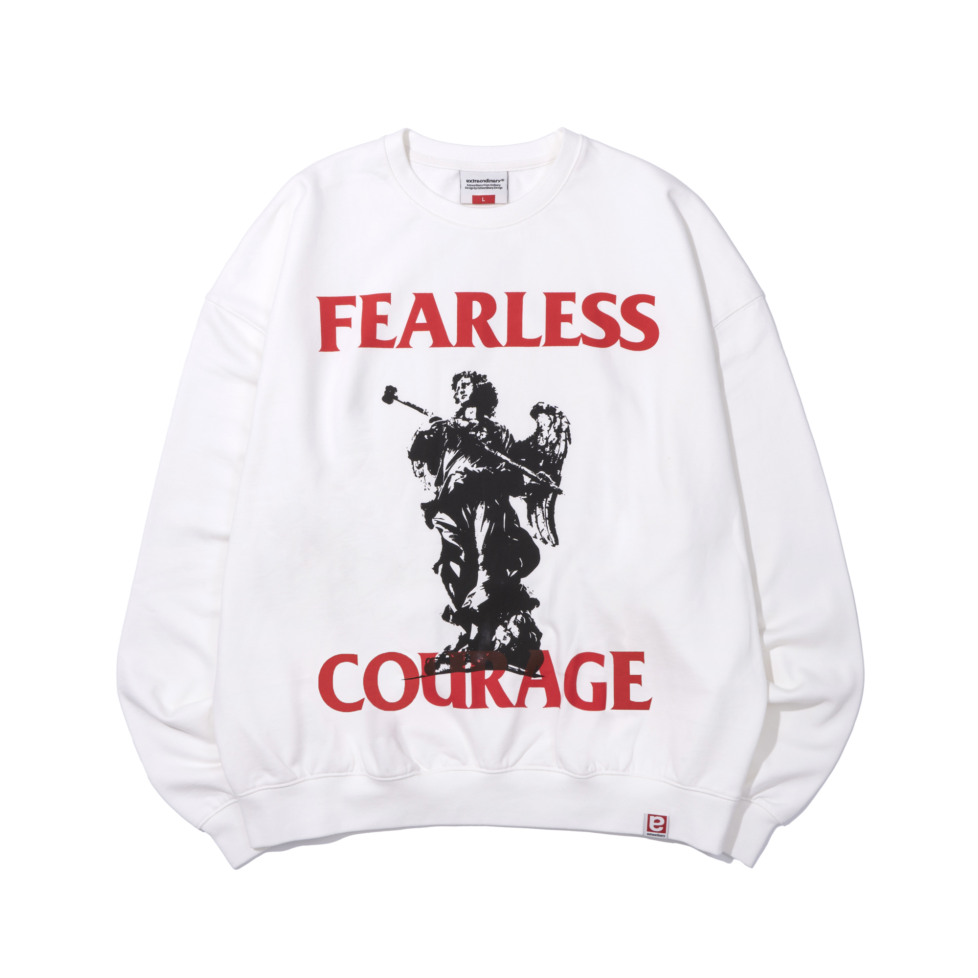 FEARLESS CREWNECK  OFF WHITE