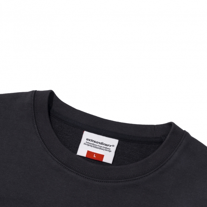 LONELY SERENE CREWNECK  CHARCOAL