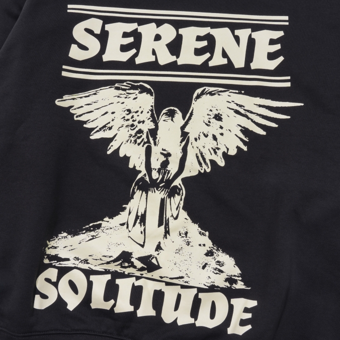 LONELY SERENE CREWNECK  CHARCOAL
