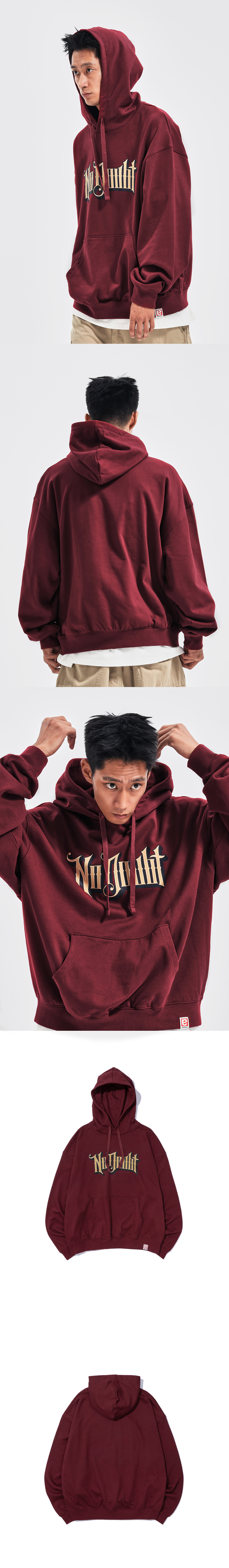 NO DOUBT HOODIE  BURGUNDY