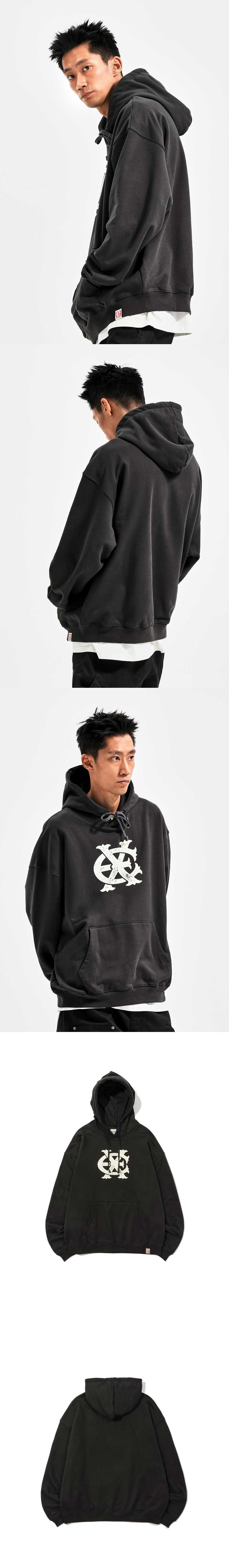 EX SYMBOL HOODIE  CHARCOAL