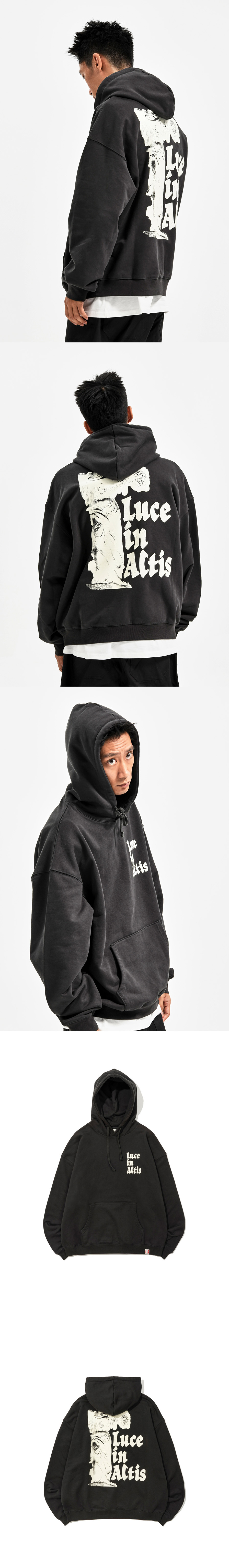 LUCE IN ALTIS HOODIE  CHARCOAL