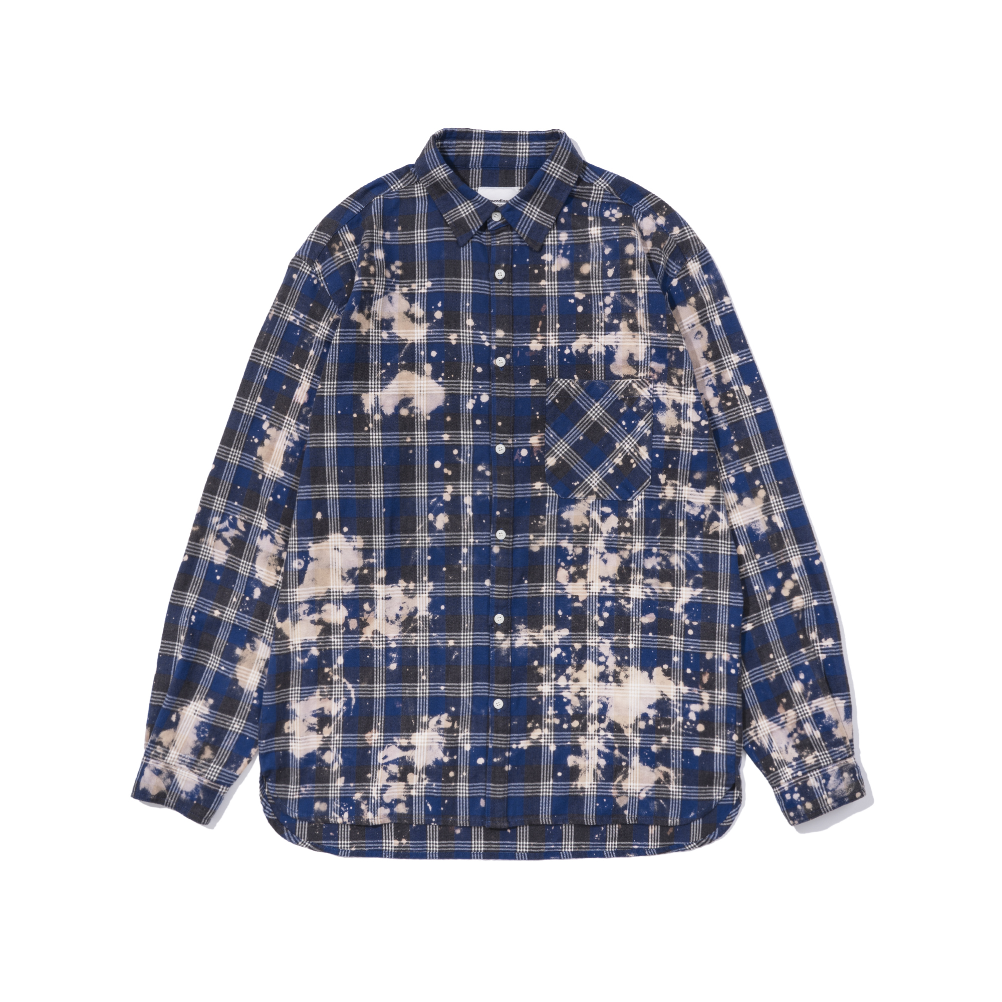 BLEACHED SHIRT  BLUE