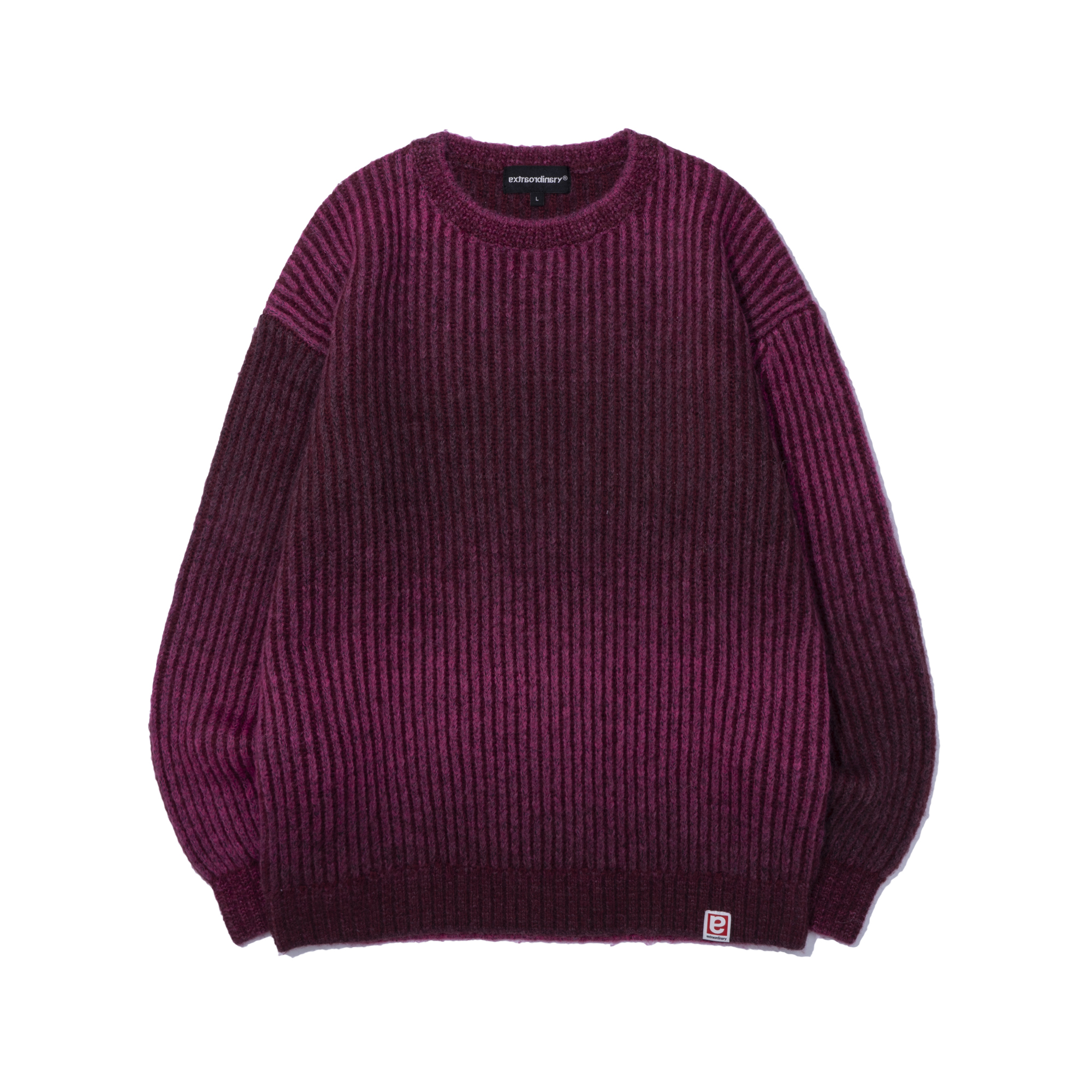 GRADIENT SWEATER  WINE