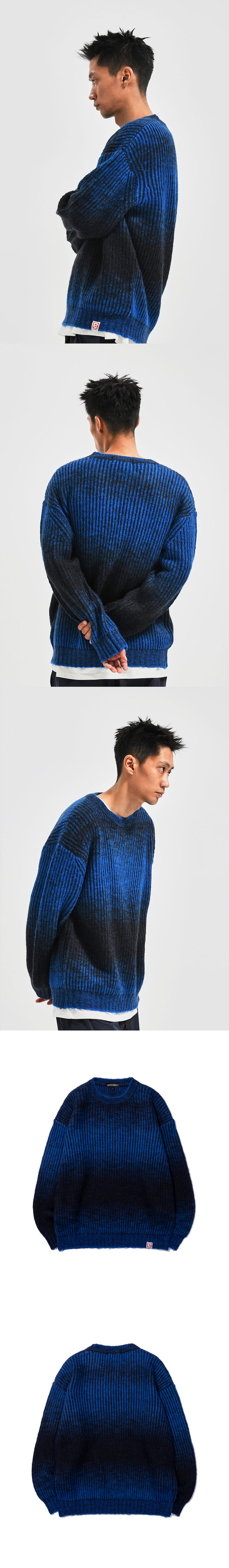 GRADIENT SWEATER  BLUE