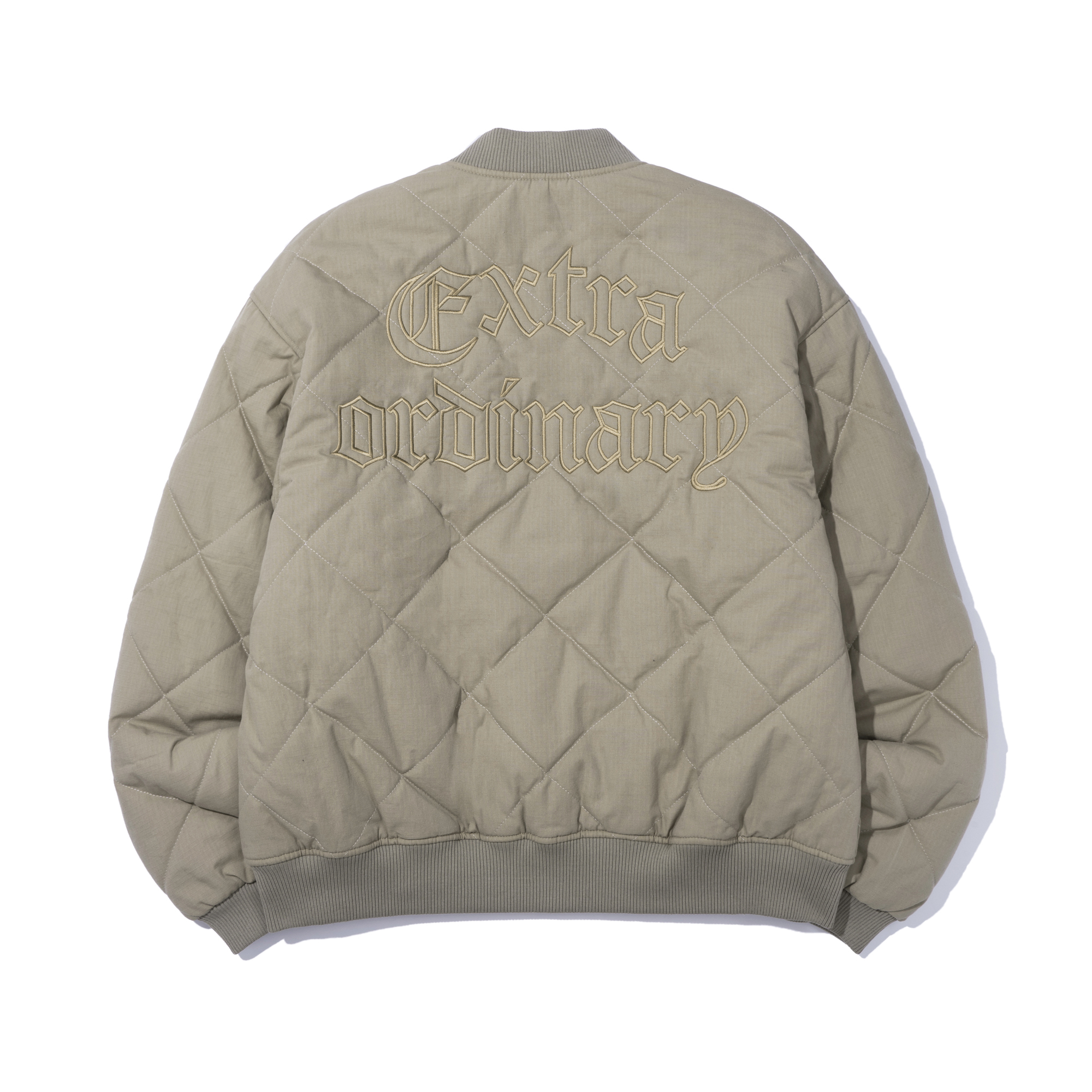 MEDIEVAL LOGO QUILTING JUMPER  BEIGE