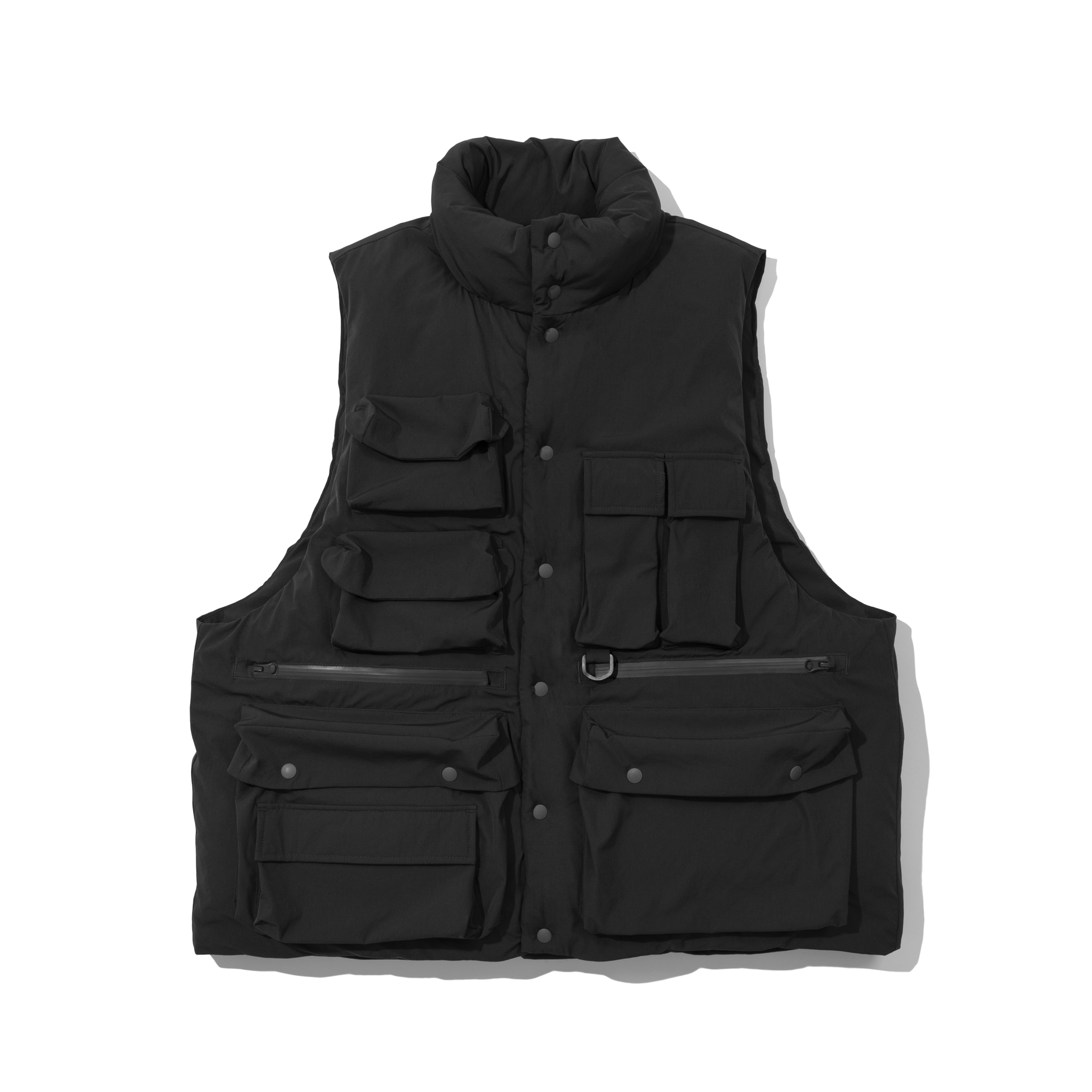 MULTI POCKET VEST  BLACK