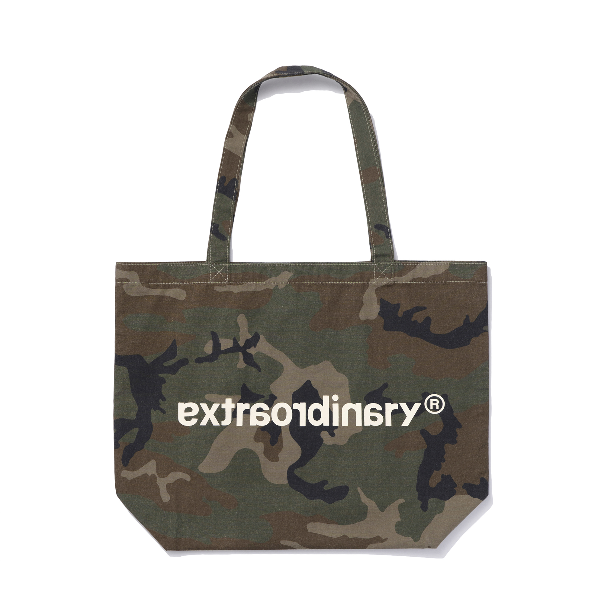 EX BASIC LOGO WOODLAND ECO BAG WOOD LAND CAMO