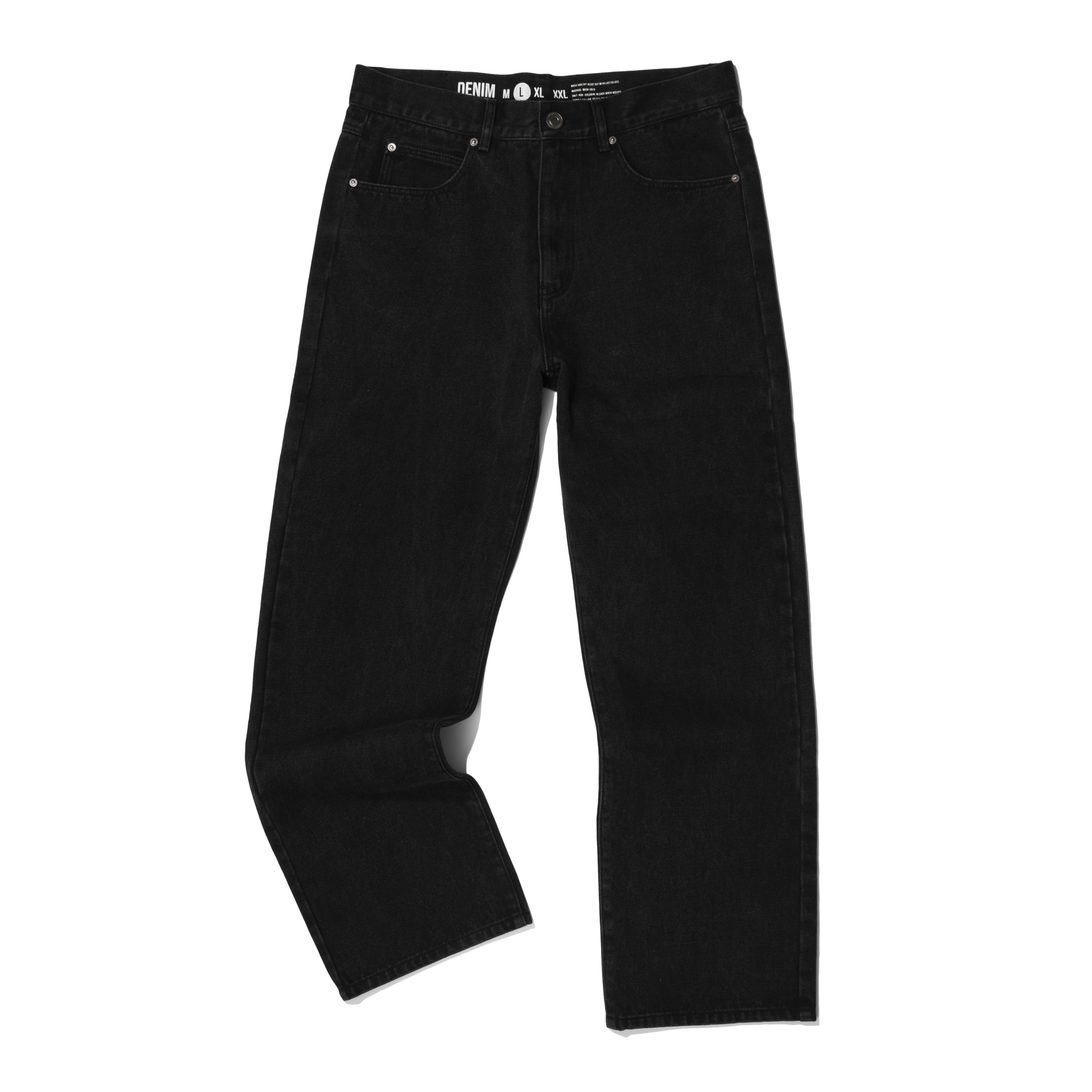 BASIC DENIM PANTS BLACK