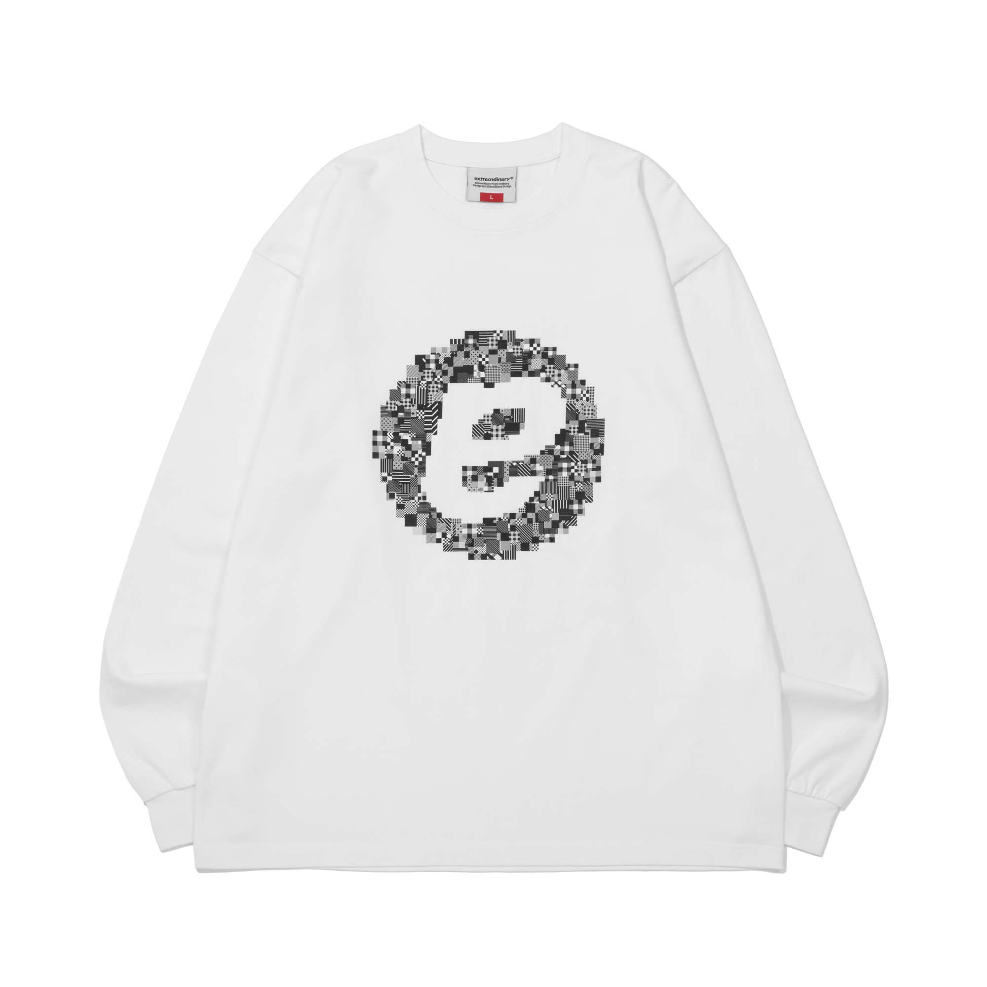 PATCHWORK SYMBOL LONG SLEEVE OFF WHITE