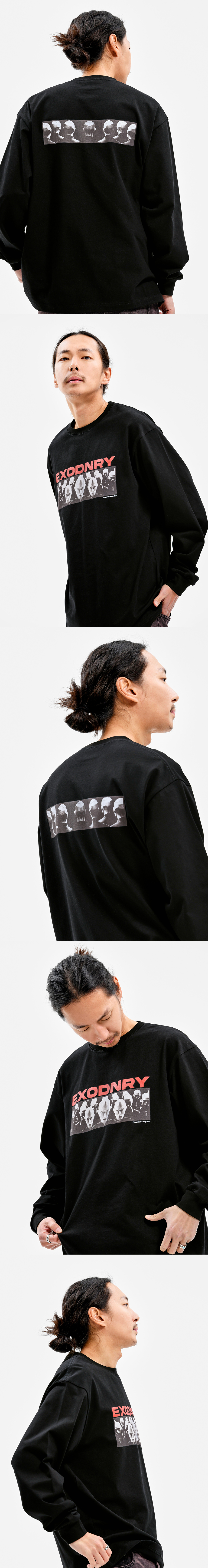 HUMAN GRAPHIC LONG SLEEVE BLACK