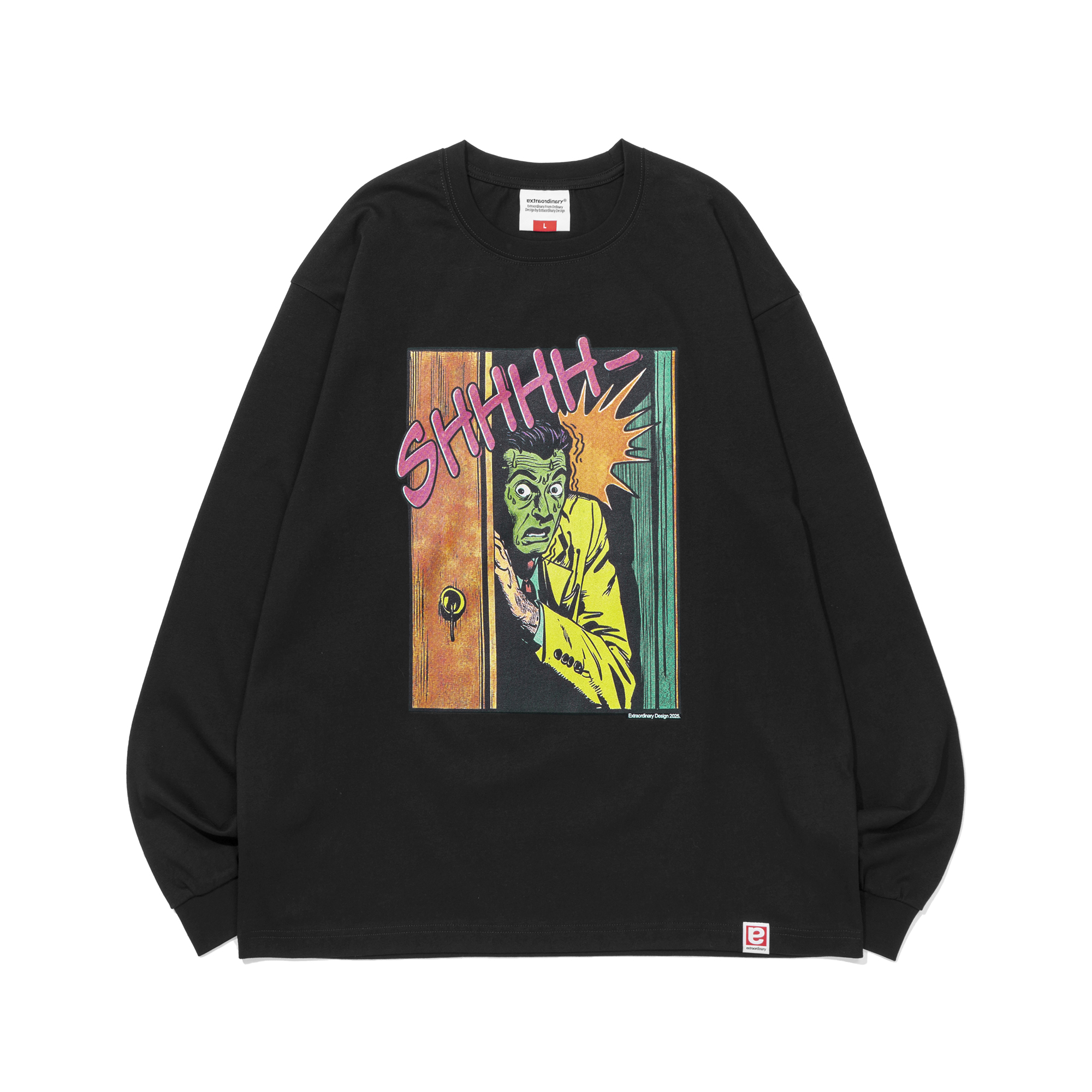 SHHH LONG SLEEVE BLACK