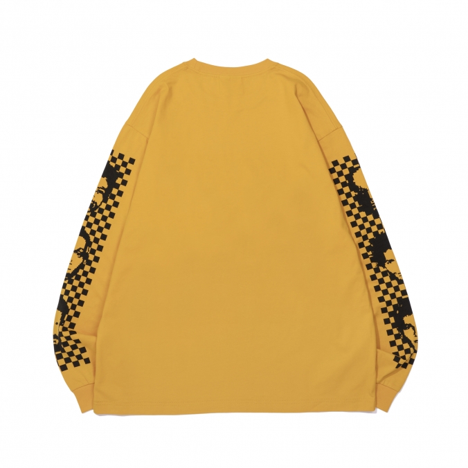 HUMAN BITMAP LONG SLEEVE ORANGE