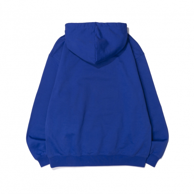 EX BASIC LOGO HOODIE D/BLUE