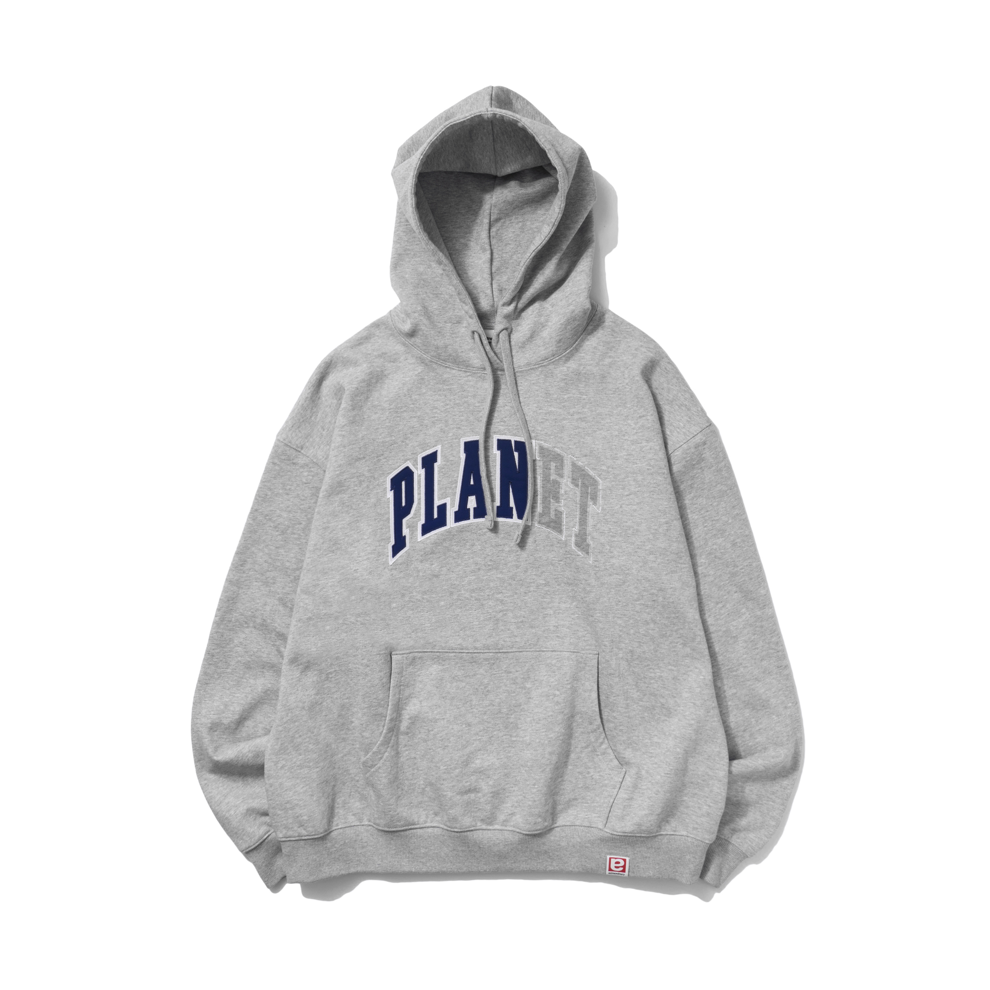 PLANET APPLIQUE HOODIE L/GREY