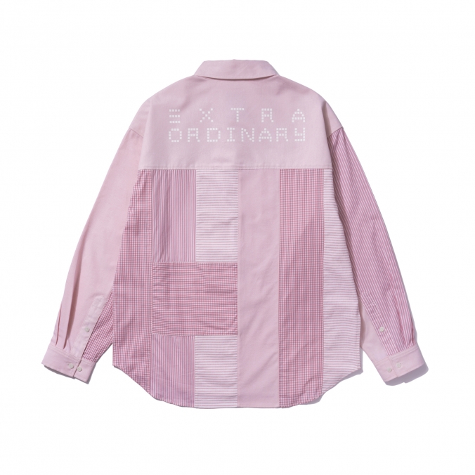 PATCHWORK SHIRT PINK