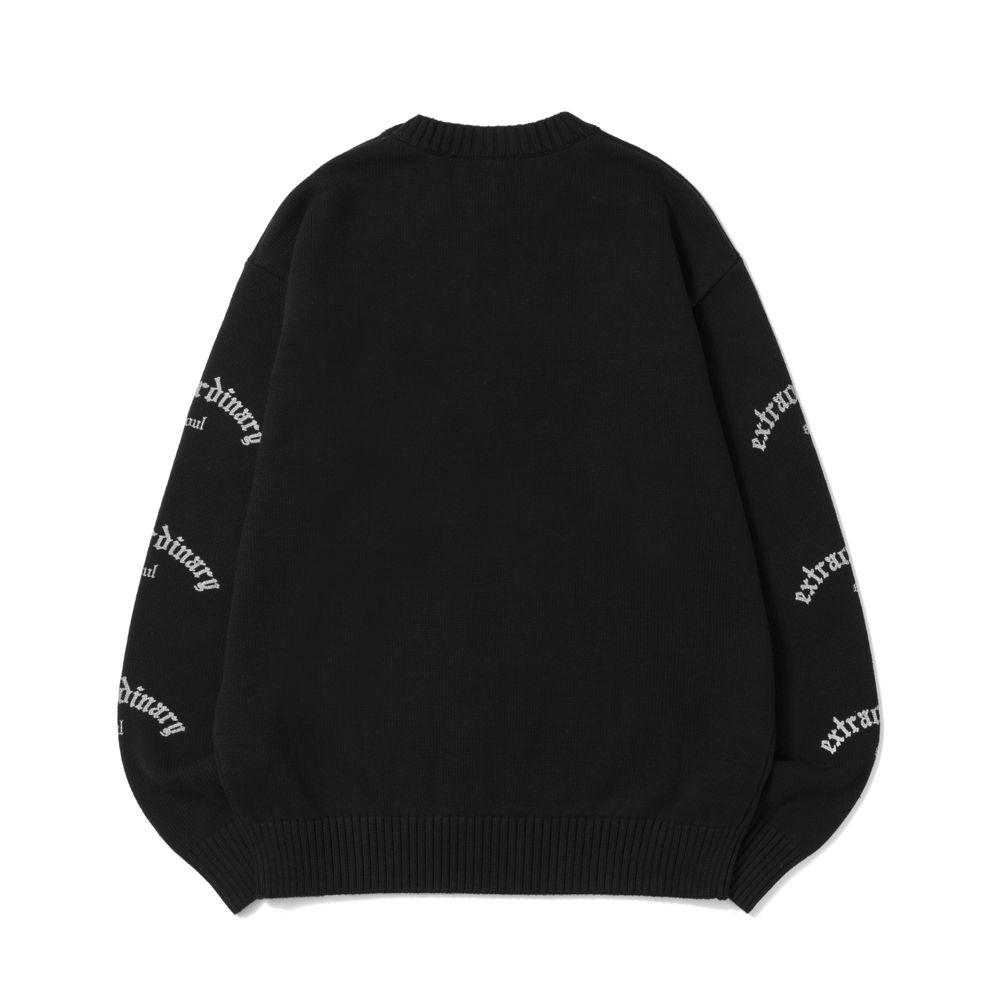 EX GOTHIC LOGO SWEATER BLACK