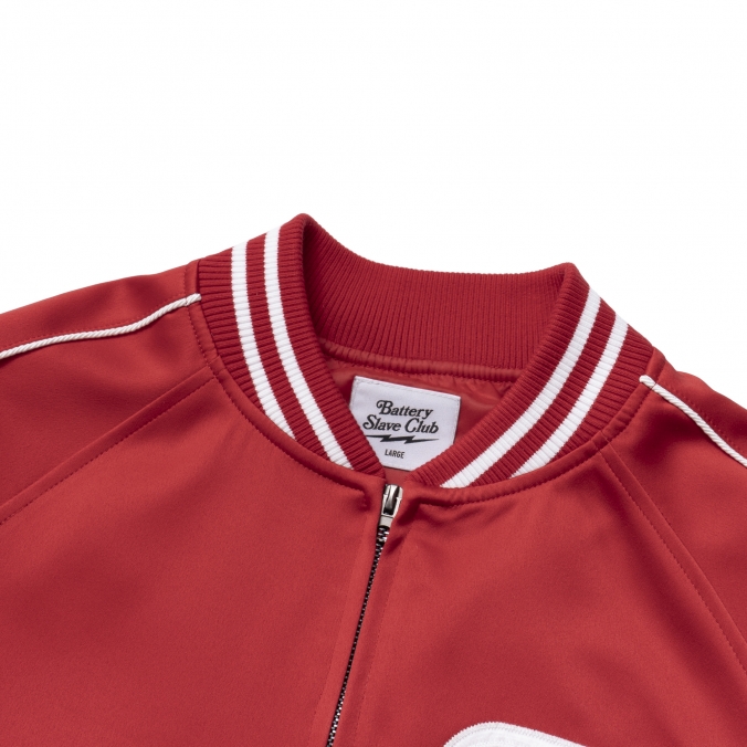 B.S.C SOUVENIR SATIN JACKET RED