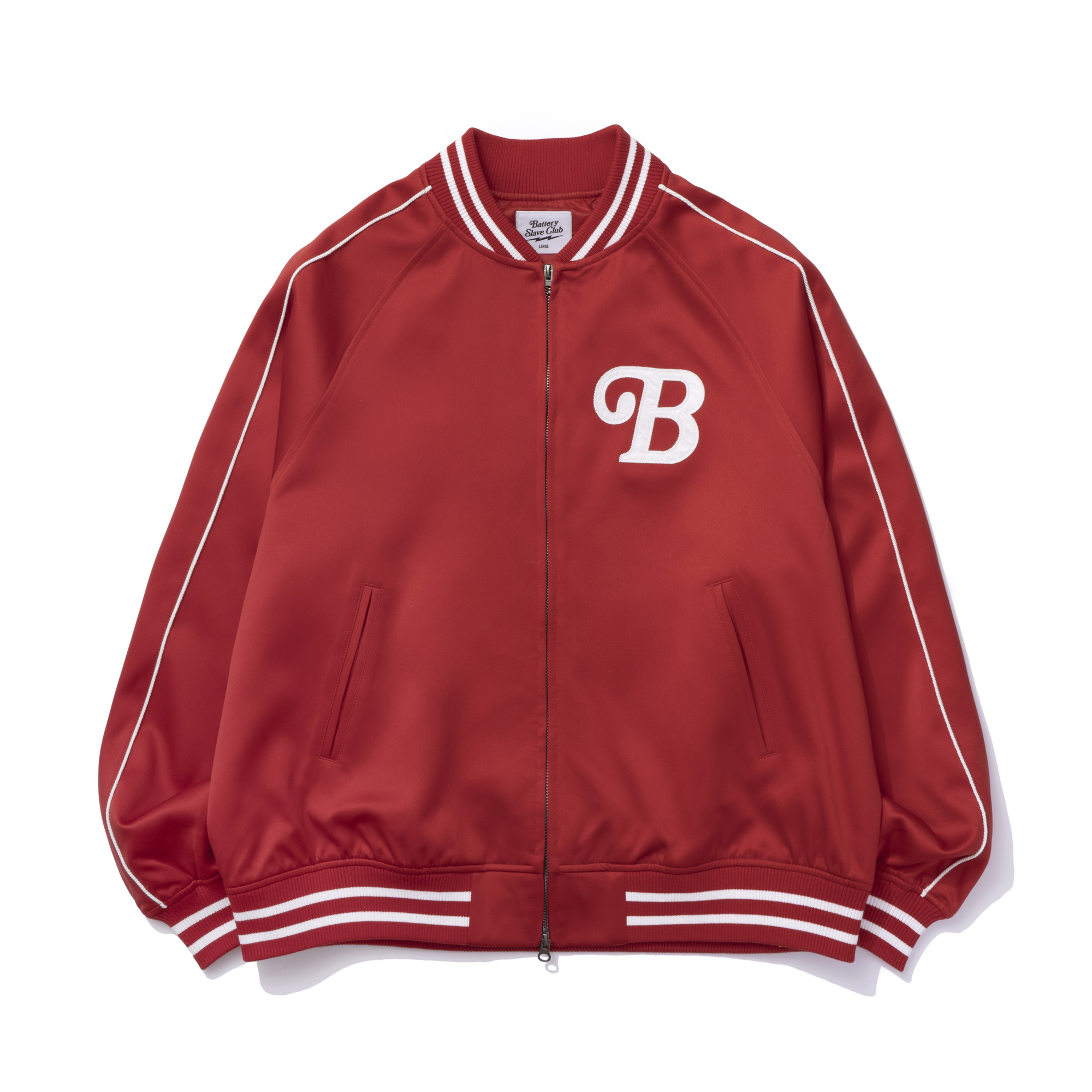 B.S.C SOUVENIR SATIN JACKET RED