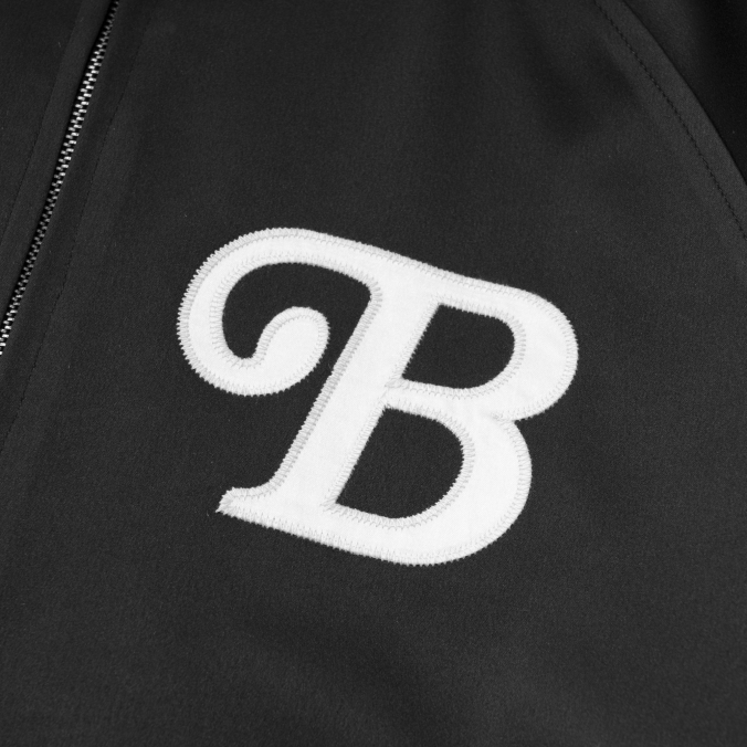 B.S.C SOUVENIR SATIN JACKET BLACK
