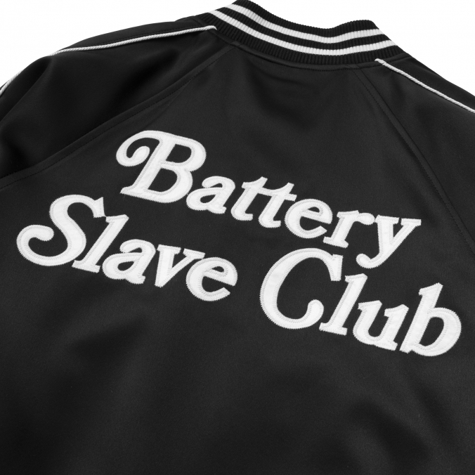 B.S.C SOUVENIR SATIN JACKET BLACK