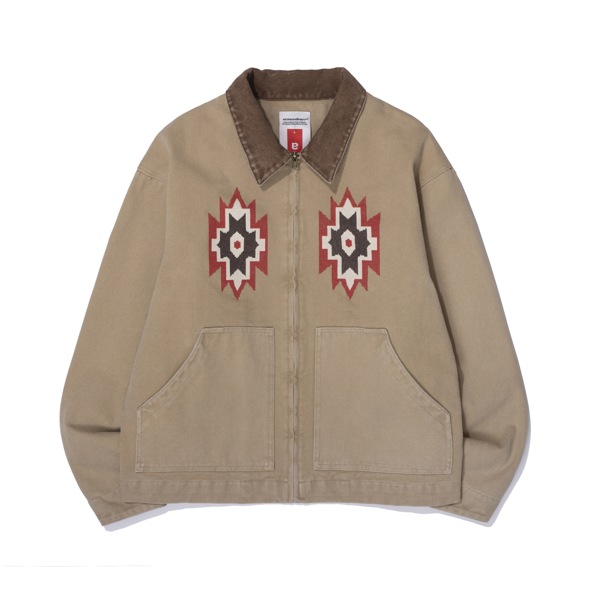 NAVAJO CANVAS WORK JACKET BEIGE