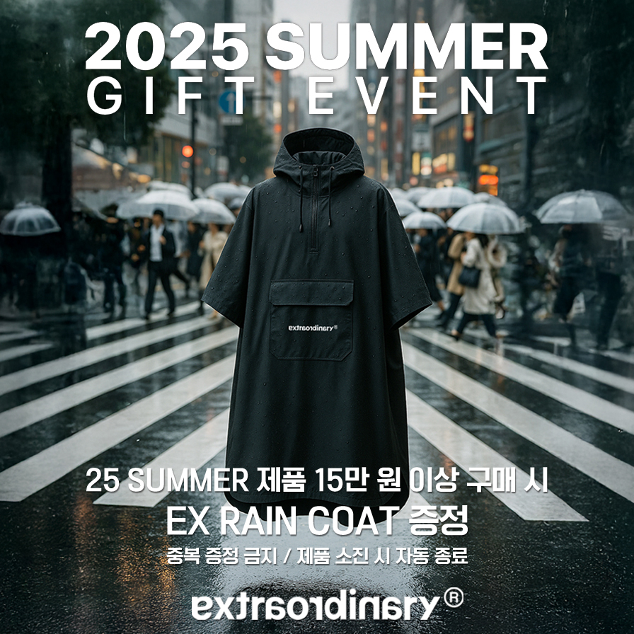 EX RAIN COAT BLACK