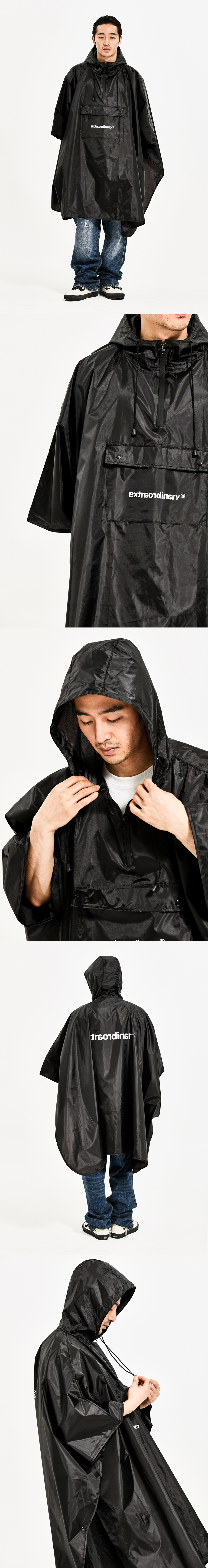 EX RAIN COAT BLACK