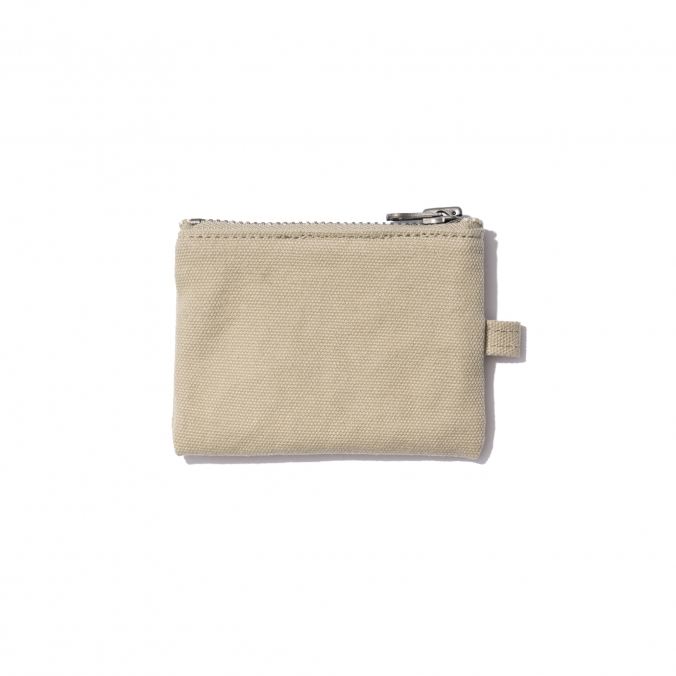 EX LOGO COIN WALLET BEIGE