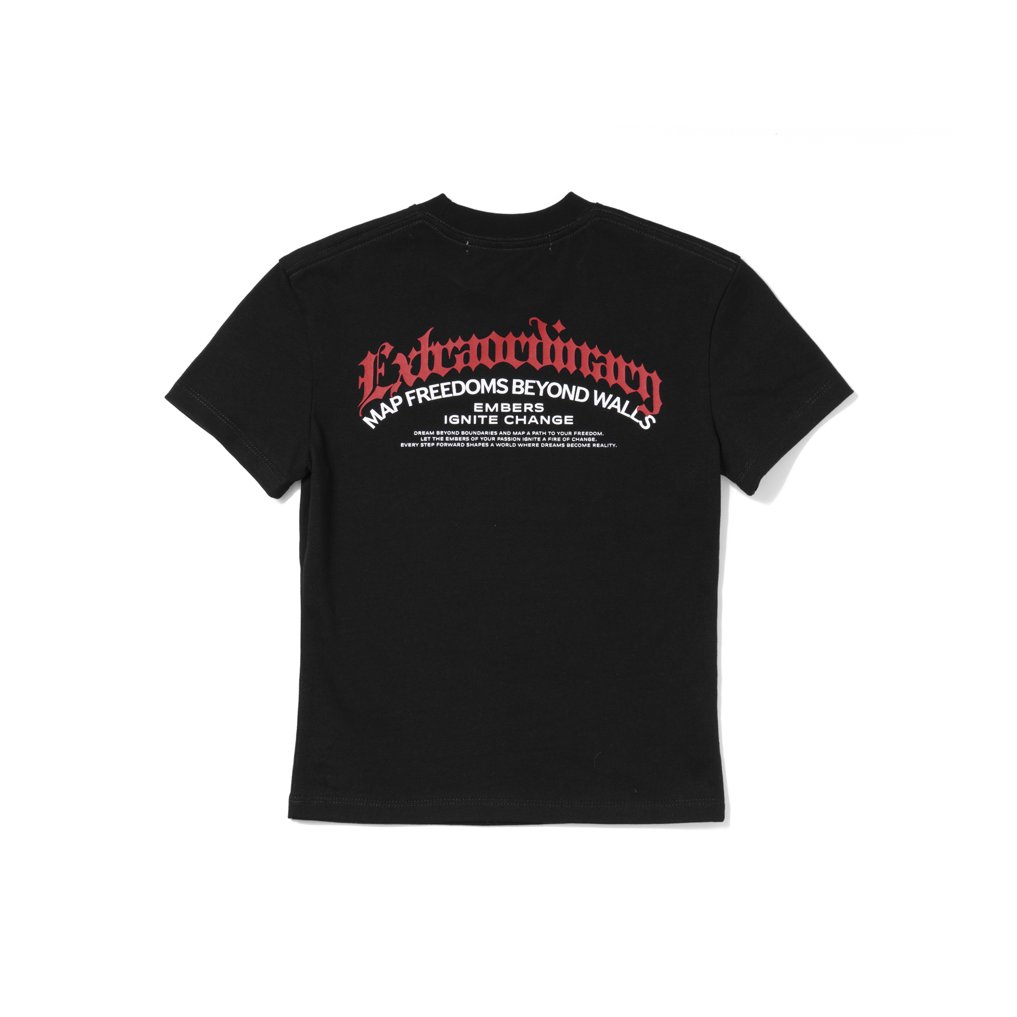 W BLACK LETTER LOGO TEE BLACK