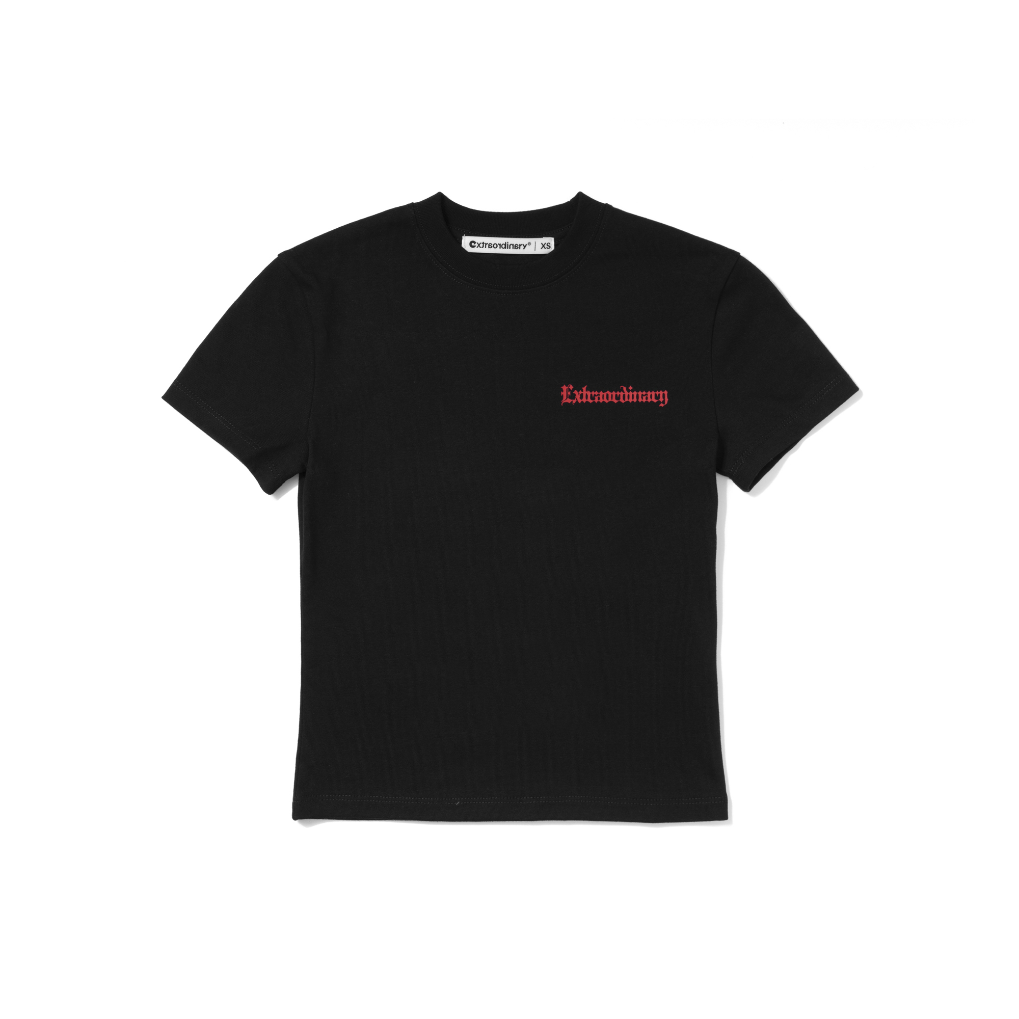 W BLACK LETTER LOGO TEE BLACK