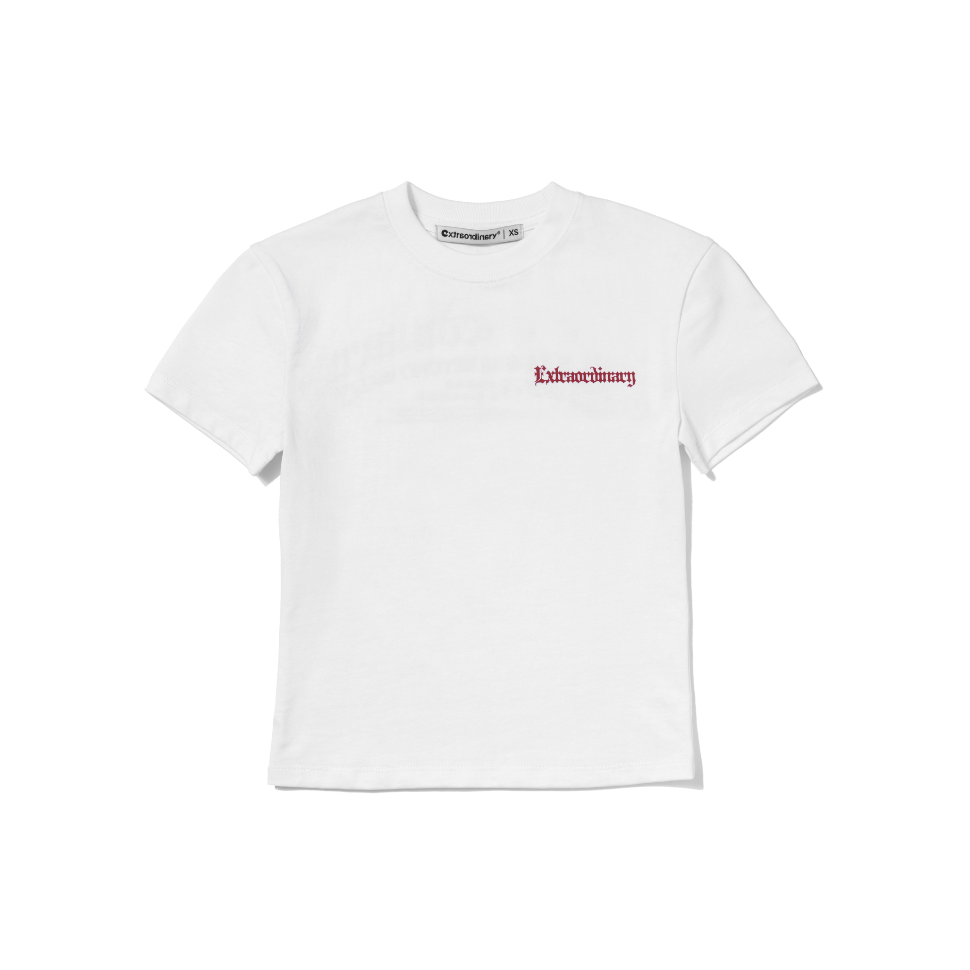W BLACK LETTER LOGO TEE OFF WHITE