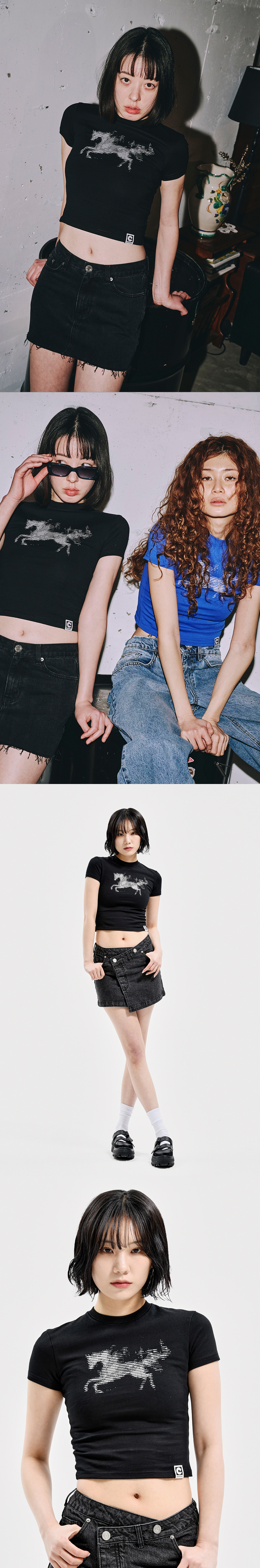 W ASCII CODE TEE BLACK