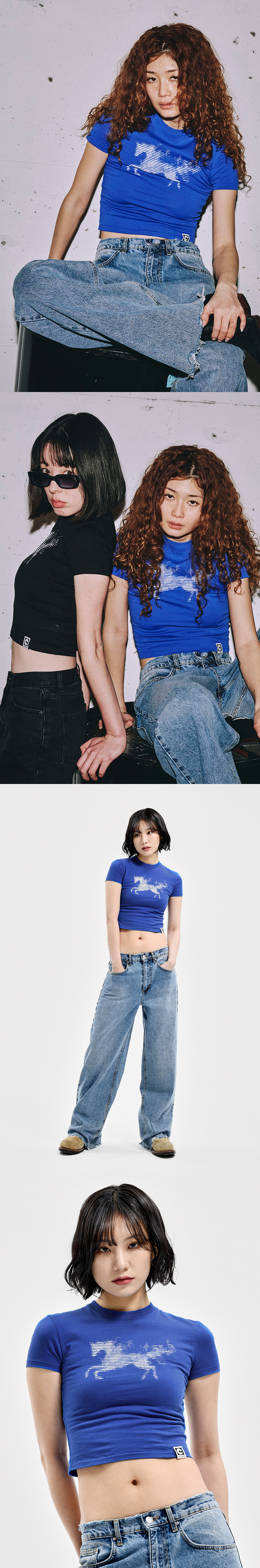 W ASCII CODE TEE BLUE
